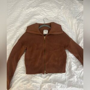 Abercrombie & Fitch Tan Ribbed Sweater